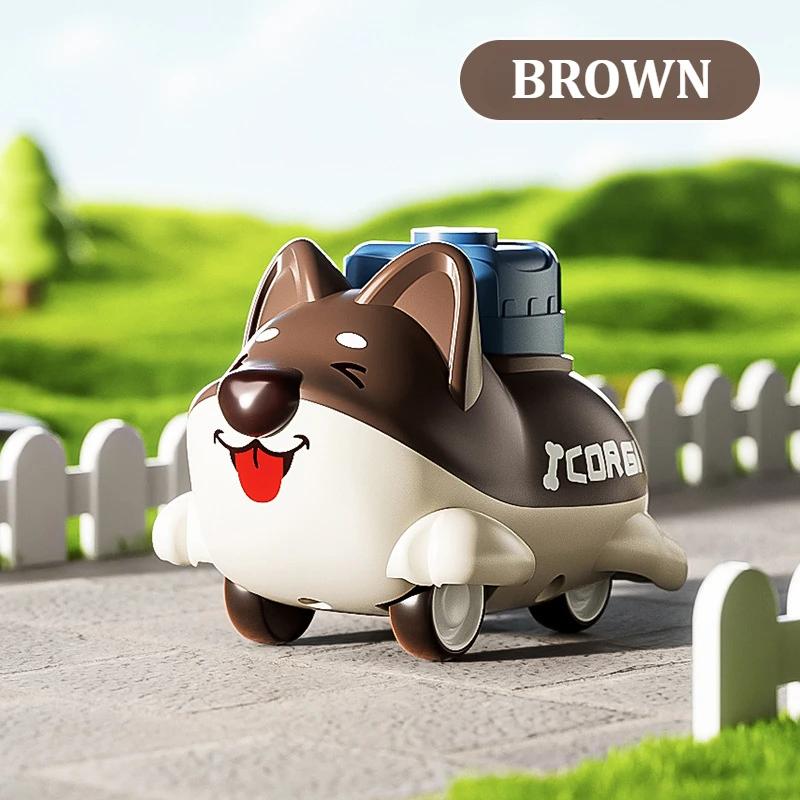 Press and Go Car Toys for Toddlers Baby Push Go Animal Dog Puppy Cars for Infant Play Race Vehicle First Birthday Toy Gifts