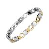 18K Gold Vacuum Plated Adjustable Titanium Steel Heart Cutout Charm Bracelet Women Stylish Minimalist Jewelry