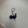 Rooster Chicken Acrylic Keychain Hen Bag Hanging Birthday Gift Backpack Pendant  Couple
