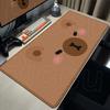 Capybara Mauspads Tastaturmatte Tisch 80x40cm Schülerschrank Gamer Schreibtisch Mauspads Teppichmatten Knitterfrei Rutschfest Schreibtischmatte