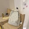 Schoolbag Corduroy Primary School Students Ins Wind School Bag Small Fresh Bow Backpack High School Students Lightweight Travel Backpack