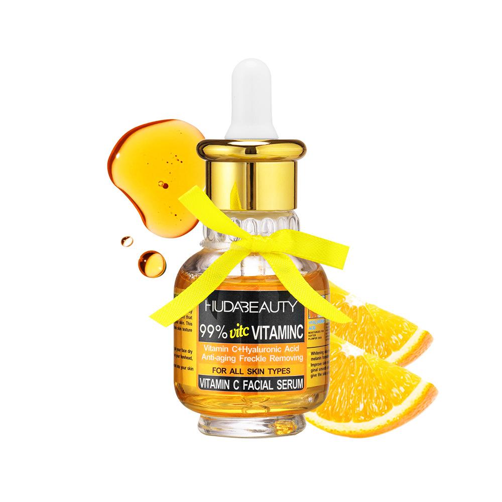 HUDABEAUTY Siero Viso alla Vitamina C Rassodante Illuminante Anti-Età Essenza per la Cura della Pelle 30ml