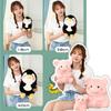 Kawaii Big Ball Animals Stuffed Bunny Pink Pig Monkey Elephant Penguin Hug Cuddly Plushie Toys Ferry Plush Soft Doll for Girl