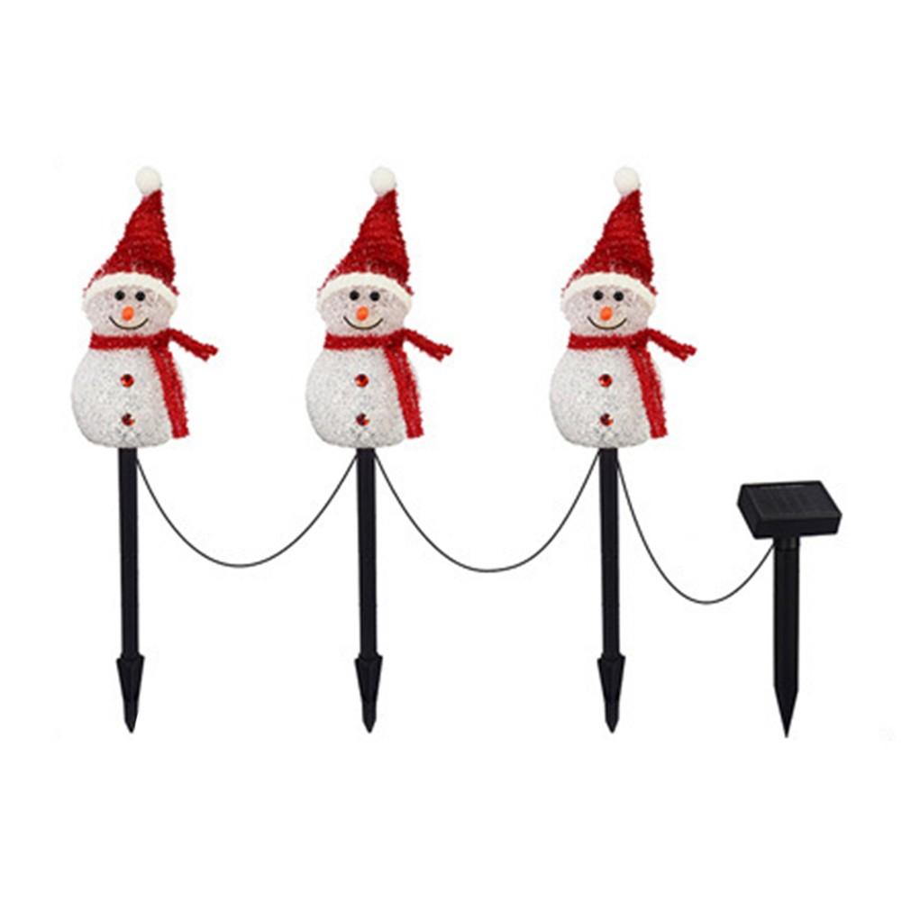Energetically Efficient LED Solar Christmas Decorations with Snowmen