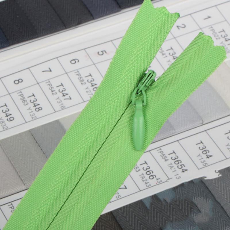 Invisible Zipper for Skirt, Pants, or Shirt Fabric (18-70CM, Various Colors)