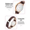 SANDA Womens Watch Original Elegant Simple Quartz Wristwatch Waterproof Luminous Leather Strap Ladies Watches Women's Gift