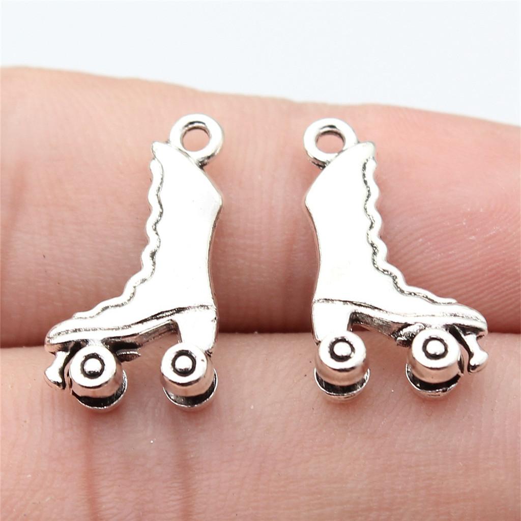 Shoes High Heel Fashion Charm Antique Bronze Zinc Alloy Jewelry Making Supplies for Women Earring Charms Handmade