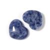 5pcs Heart Stone Cabochon 15x18mm Natural Stone Flatback Cameo Loose Beads For Jewelry Making DIY Pendants Necklace Accessories
