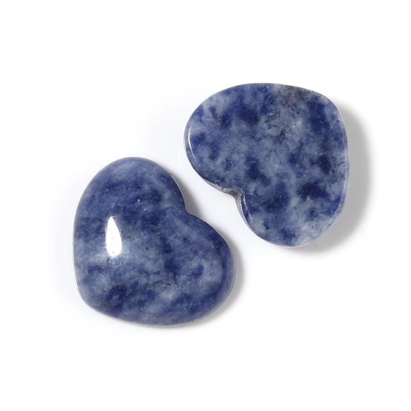 5pcs Heart Stone Cabochon 15x18mm Natural Stone Flatback Cameo Loose Beads For Jewelry Making DIY Pendants Necklace Accessories