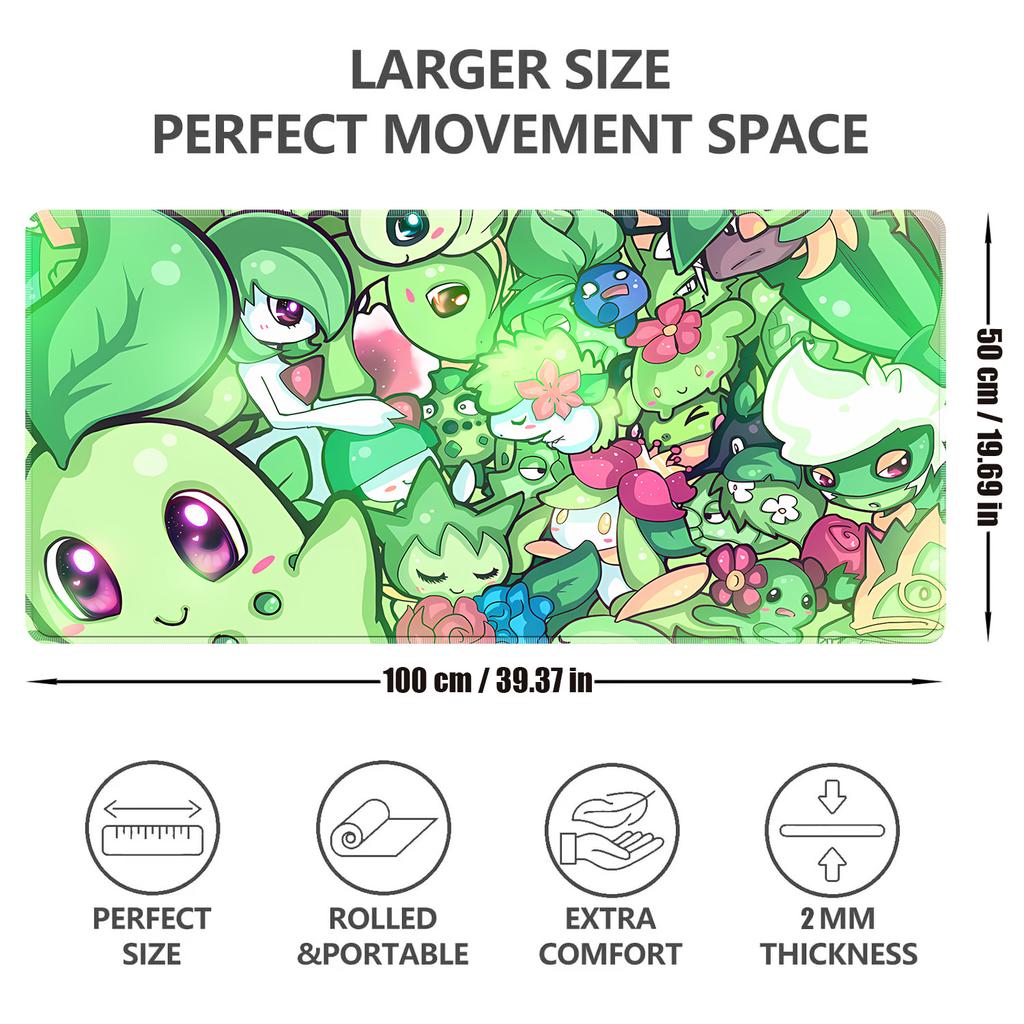 Lovely Cartoon  Jigglypuff Wigglytuff Chansey Mouse Pad Desk Mat Wear Resistant Desktop Pad for PC Laptop Bedroom Game