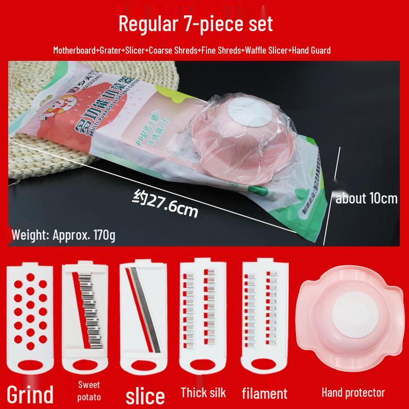 Stainless Steel Multifunctional Vegetable Cutter & Grater with Potato Peeler