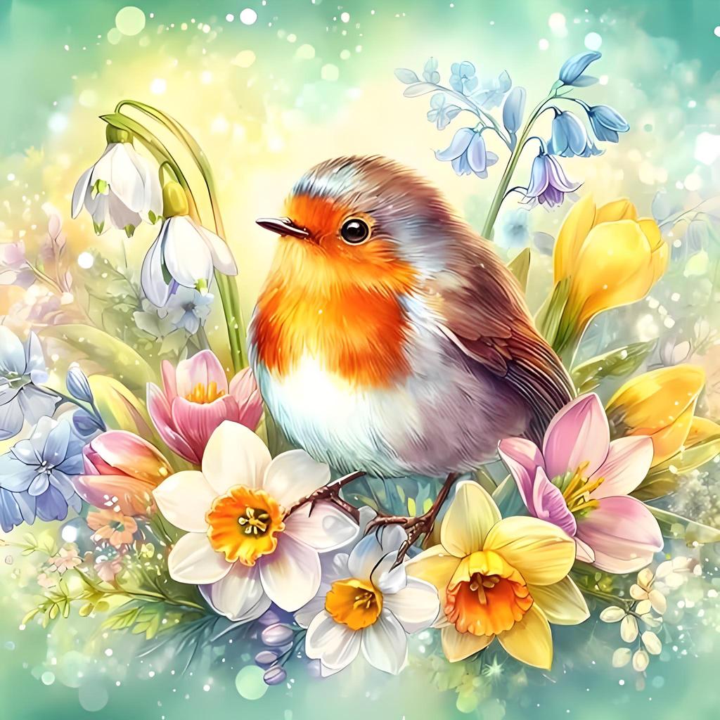 Diamond Painting Kits for Adults Bird Animal 5D DIY Diamond Art Kits Full Drill Diamond Painting for Home Wall Decor