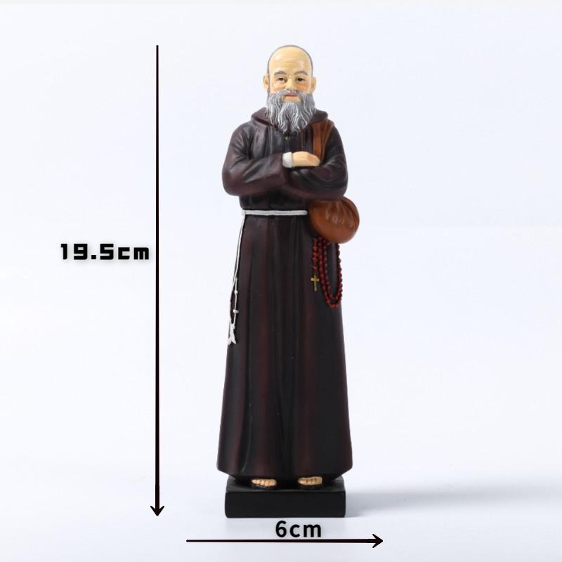 1PC Classical and Serious Elderly Decoration Indoor Desktop Decoration Birthday Gifts Resin Crafts. Dark Green