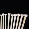 36Pcs Bamboo Knitting Needles 12Cm Single Pointed Straight Needles Odorless Sturdy Smooth for Handmade Sweater Scarf