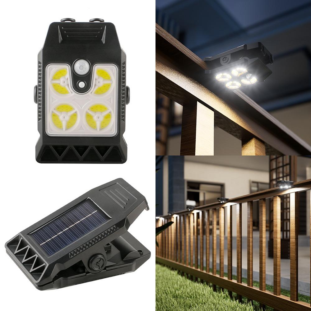 

Waterproof LED Solar Clip Light Wireless Solar Street Floodlight Outdoor Terrace Style A