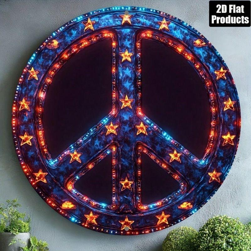 Metal Tin Sign 2D Wall Art Home Decor Flat Hanging Decorative Plaque