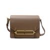 Real Leather Women's Bag, Cowhide Small Bag, New Summer Versatile, Single Shoulder Crossbody, Small Square Bag, Hand-held