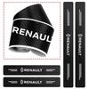 4Pcs Carbon Fiber Leather Car Door Sill Protection Strip For Renault WDACIA Fluence Scenic Loguna Logan Twingo Clio Captur ZEO