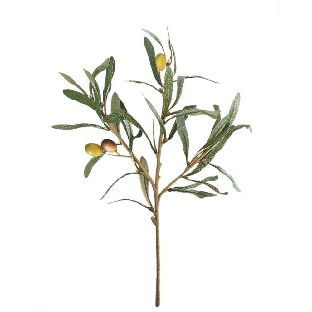 With Olive Fruit Artificial Olive Branch Handmade Fake Olive Tree Branches  Outdoor Indoor