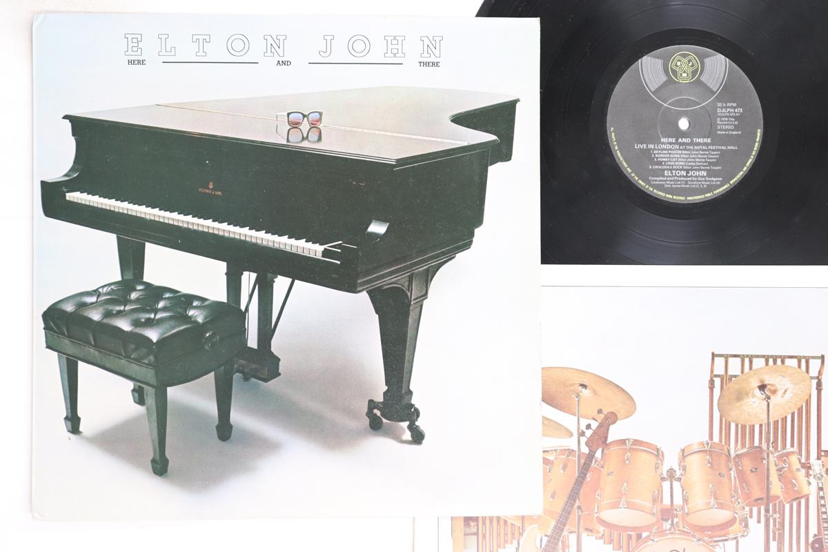 

LP Record ELTON JOHN - Here And There DJLPH473 DJM 1976 UK Rock Used