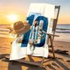 Lionel Messi Print Beach Towel Design, Soft, Lightweight. for Home Bathroom, Spa, Pool, Yoga, Surfing, Camping, Gift for Family, Friend