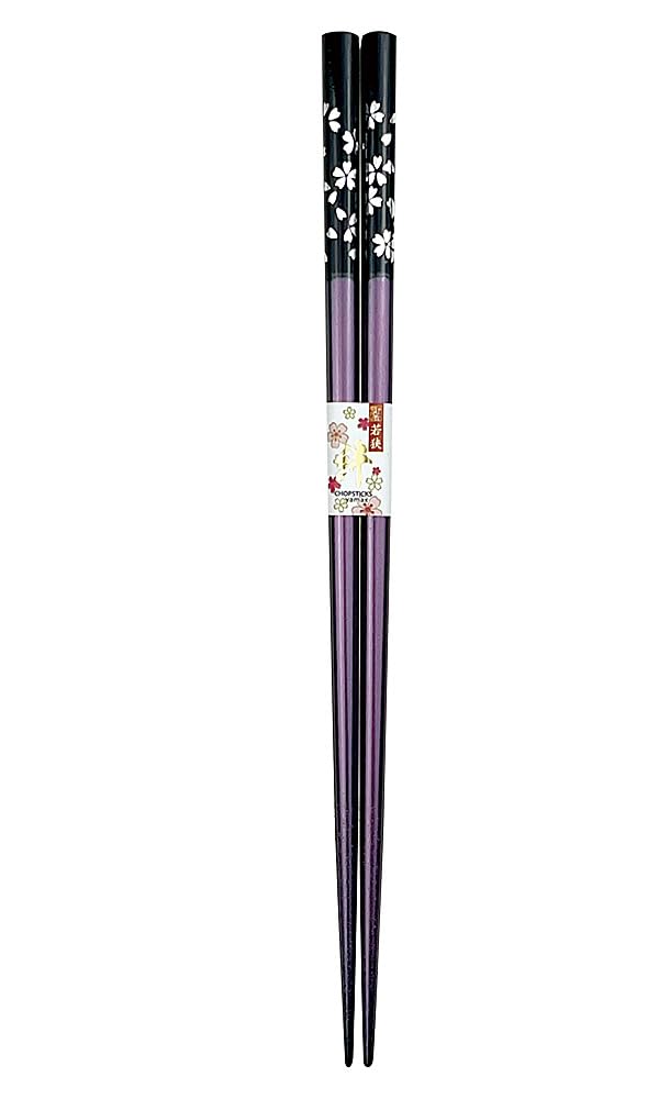 Chopsticks Dishwasher Ginmaizakura Purple Dishwasher Safe Paulownia Box and Wrapping Included Birthday 60th Birthday Gift Grandma Mom [132]