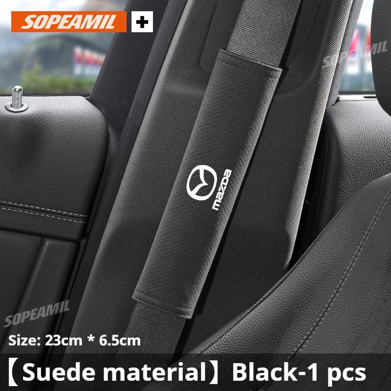 

2025 Hot For Mazda 3 5 6 Axela Atenza CX30 CX5 CX8 CX9 MX5 RX8 RX7 Car Safety Belt Cover Suede Seat belt shoulder protector shou