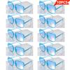 10Pcs Trendy Retro Large Frame Square Glasses For Women Men Stylish Unisex Eyewear For Everyday And All Kinds Of Occasions