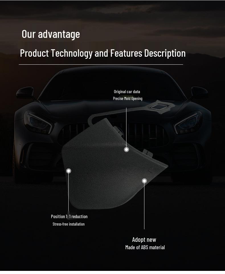 Abdeckung für die hintere Abschleppöse für Mercedes-Benz GLE-Klasse W167 2020-2024 (Teil 1678859200)