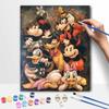 Disney Mickey Mouse and Friends Digital Oil Painting Art Painting Kit Manual Diy Painting for Home Decorations