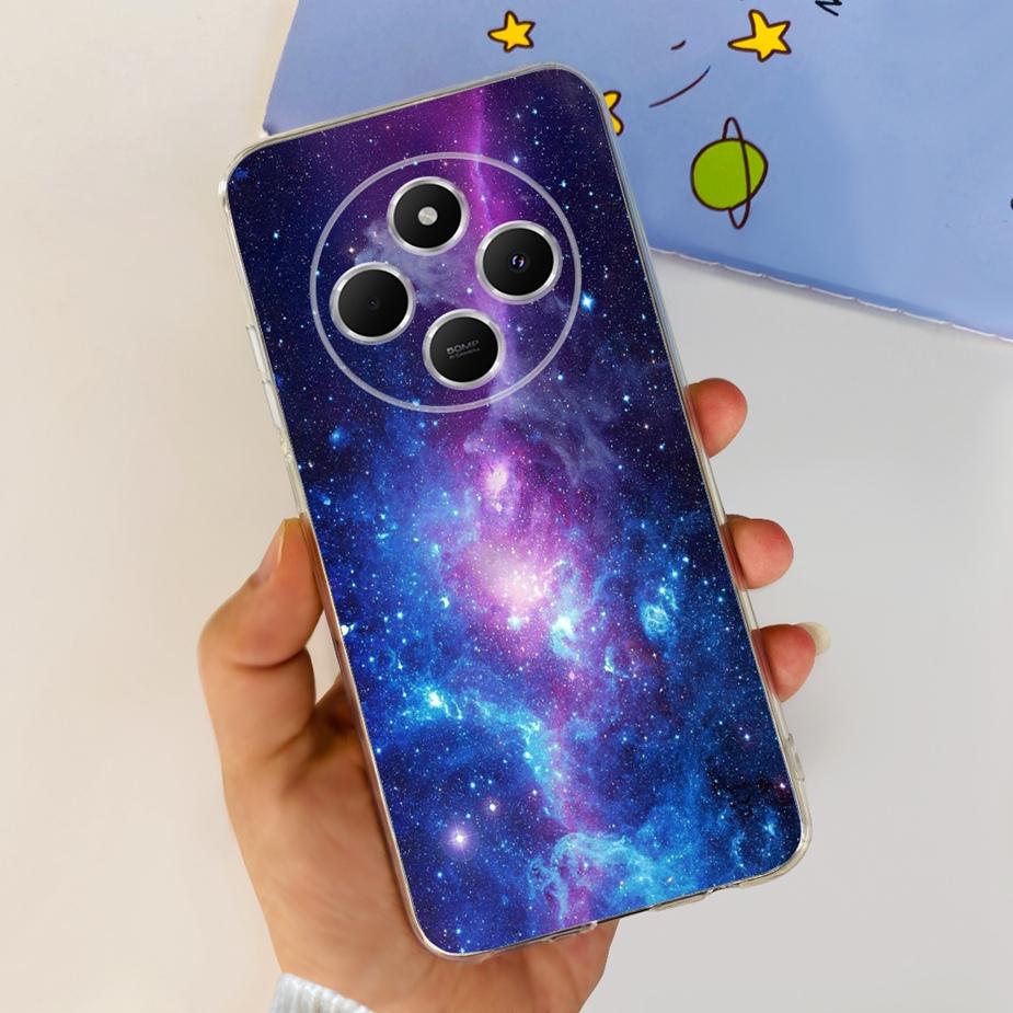 For Xiaomi Redmi 14C Case Cute Cat Butterfly Painted Cover Clear Silicone Soft TPU Phone Case For Xiaomi Redmi 14C Redmi14C Bags