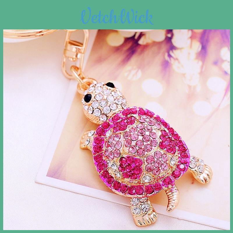 Lucky Turtle Car Keychain Metal Key Ring Women's Bag Pendant Wholesale Business Gifts