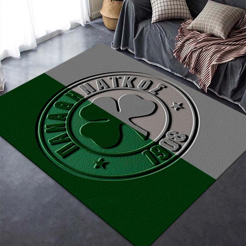 2026 NOVÝ Fotbalový koberec Panathinaikos pro obývací pokoj, ložnici, domácí dekoraci pohovky, dětská hrací protiskluzová podložka