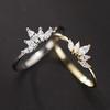 Fashion 925 Silver Crystal Crown Rings Jewelry Charms CZ Zircon Ring for Women Engagement Wedding Ring Gift