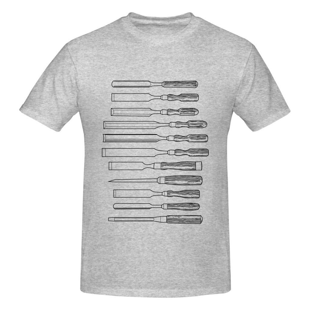 Woodworking Chisels Ultraminimalist Tshirt Sporty Trendy Original Cotton Tee