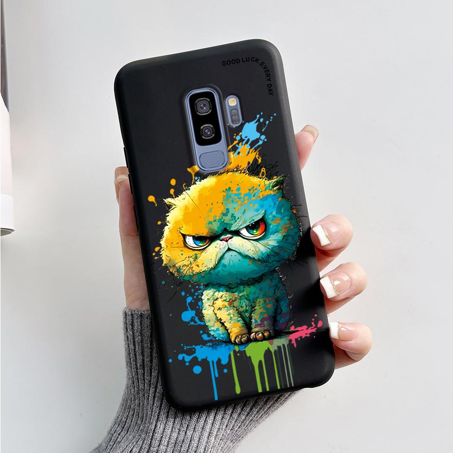 Silicone Back Cover for Coque Samsung Galaxy S9 Plus Cute Rabbit Panda Protective Soft Phone Case SamsungS9 S9Plus Funda Capas