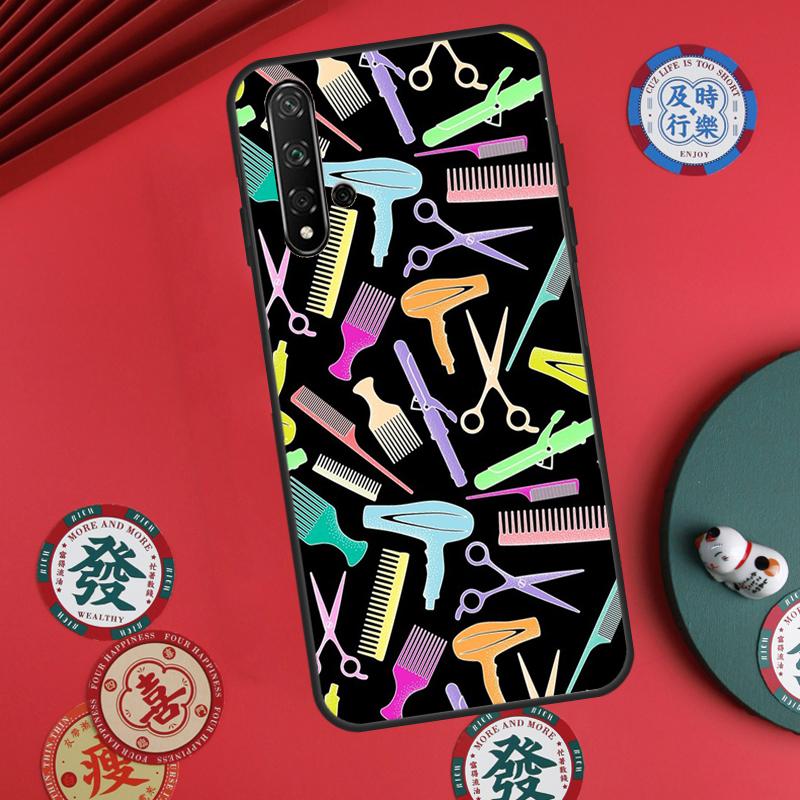 Barber Shop Hair Stylist Tools For Huawei Nova Y73 Y72 Y61 Y91 Y90 Y70 Y60 12s 12i 11i 8i 9 10 SE P60 Pro P30 P40 Lite Case