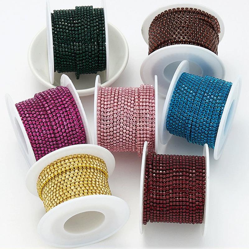 New Electrophoretic Color Rhinestone Claw Chain for DIY Projects