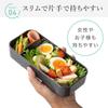 Lustroware Easy Care Slim Lunch Box for Men 600ml Light Gray, Microwave & Dishwasher Safe B-1491 LN