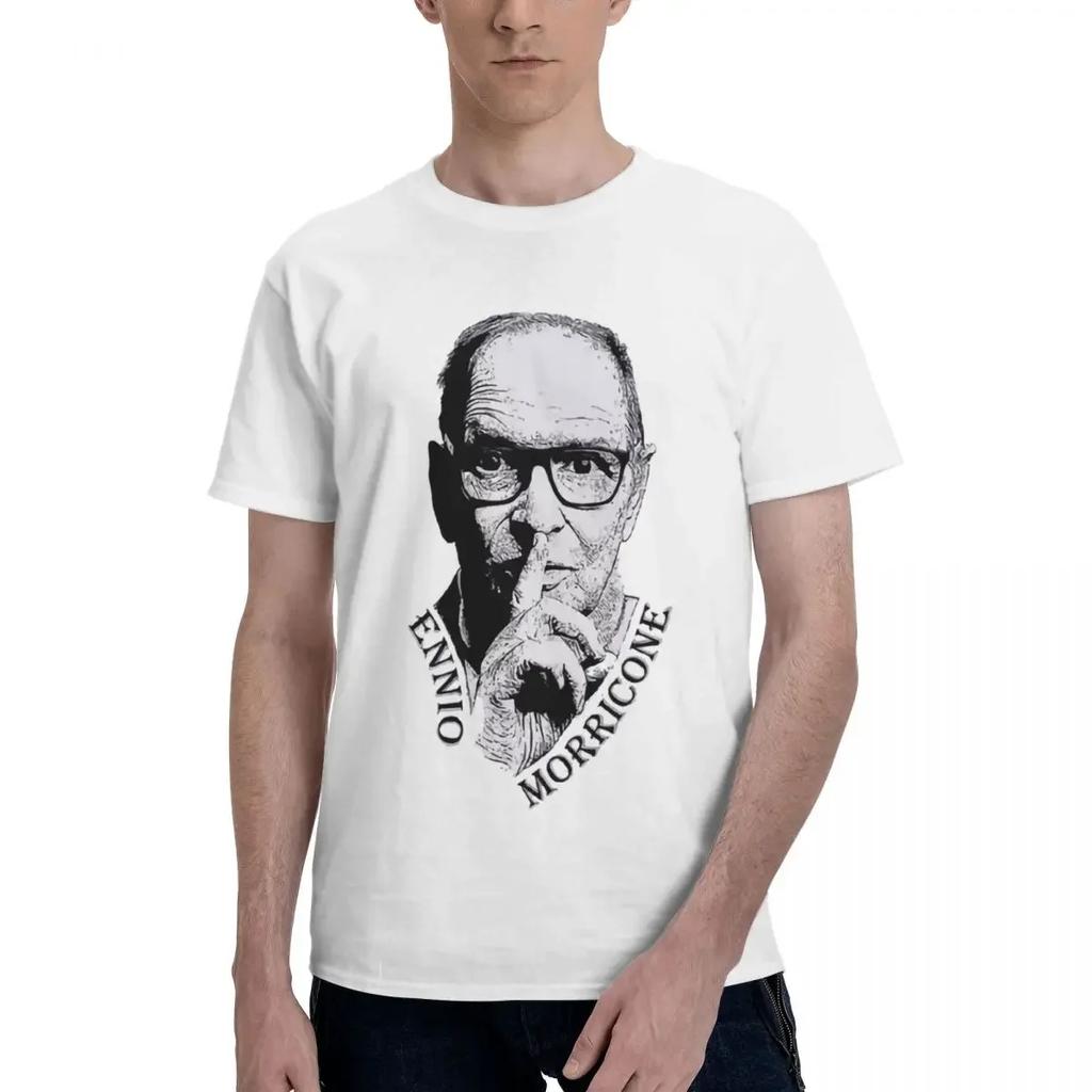 Ennio Morricone Movie Music Composer 100 Cotton Casual Breathable Confortable Unisex Designer Clothes Unisex Unisexs Shirt