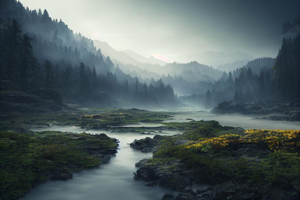 Photomural Breathtaking Landscape 4K Background Non-Woven 368x280