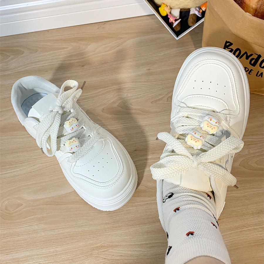 Women's Shoes Platform Sneakers White Star Casual Shoes Outdoor High Quality Running Shoes Designer Trend Lace Up Tennis Shoe