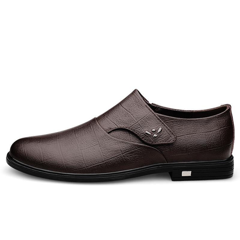 High End Brand Men's Business Dress Shoes Men's Genuine Leather Shoes Pointed Soft Soles High-quality Groom's Wedding Shoes