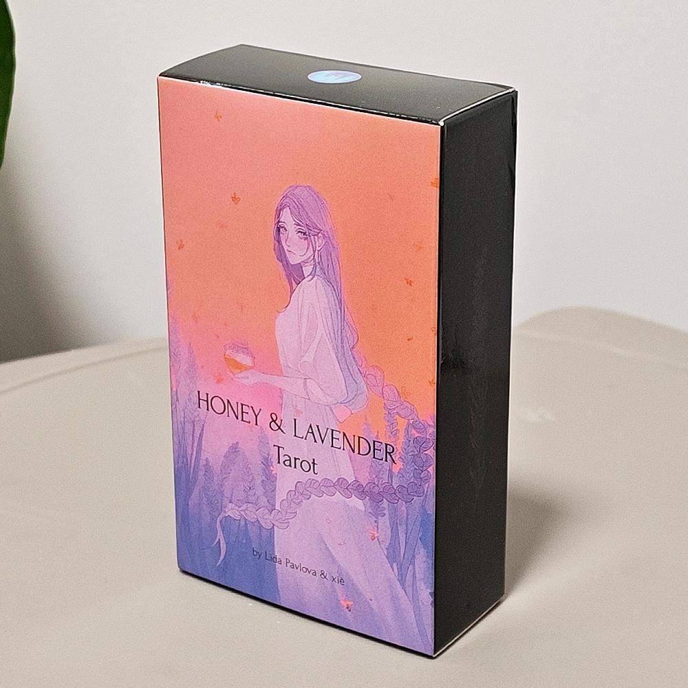 10,3*6 cm Med & Levandule Tarotová sada Ethereal Fantasy Art 78 Karet Spojuje Snovou Estetiku s Hlubokou Mystickou Symbolikou
