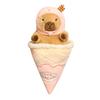 Detachable Capybara Plush Toy Ice Cream Cone Capybara Stuffed Doll  Friends Holiday Present