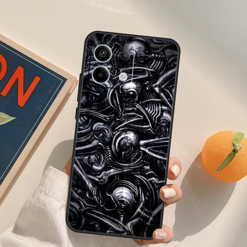 Hr Giger Li II Funda For Xiaomi Redmi Note 13 Pro 9 10 11 12 14 Pro 10S 11S 12S Redmi 14C 13C 10C 12C Case