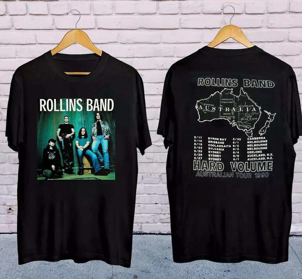 Rollins Band Concert Black Color Size S To 5XL Shirt Tour Remake Unisex T-Shirt XL