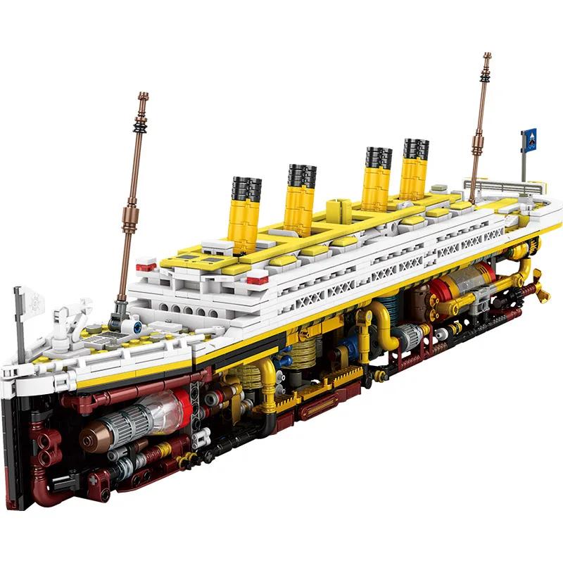 MOC Creative Titanic Semi-Mechanical Building Blocks Model Educational Desktop Decoration Bricks for Adults Gift