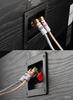 Nakamichi Excel Series 24K Gold Plated Banana Plugs 12 AWG 18 AWG Gauge Size 4mm Speaker Amplifier AV Stereo Home Theater Audio Wire Cable Screw