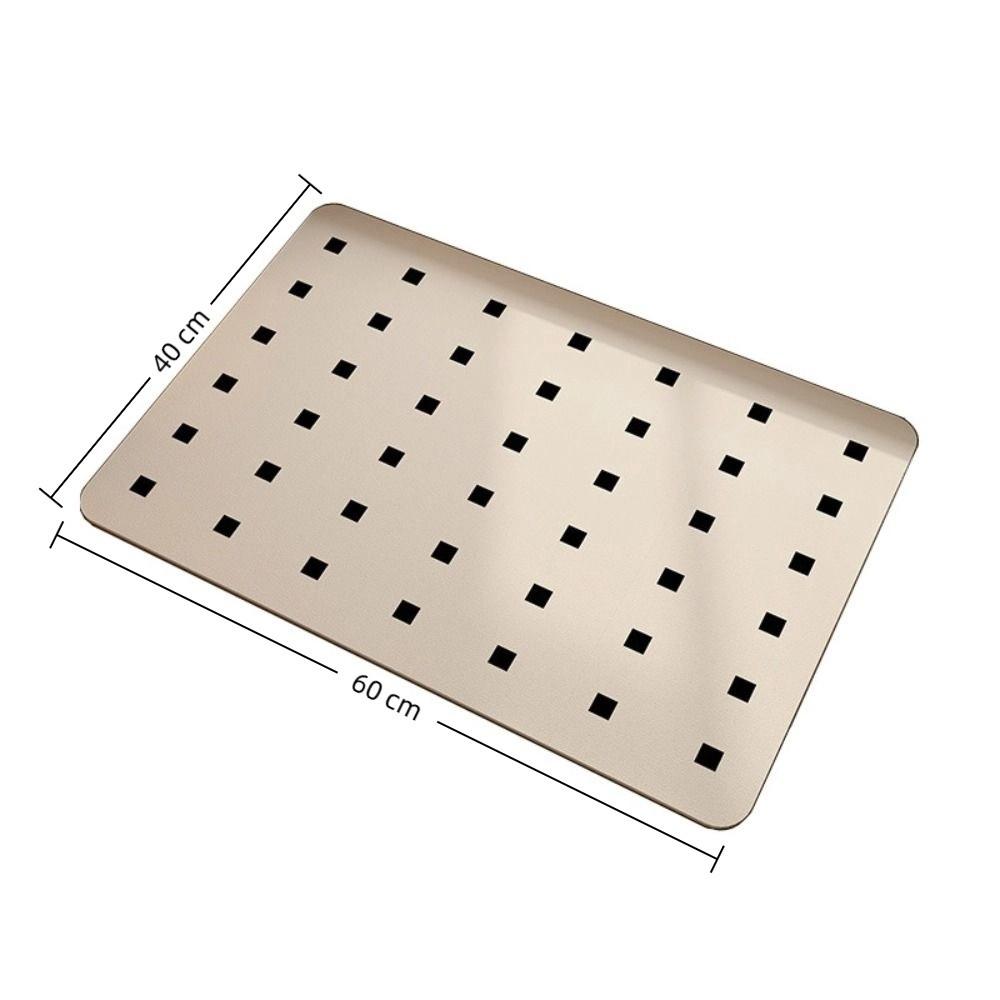 40*60cm Absorbent Bath Rug Mat Quick Dry Square Non-slip Area Bath Rug Crystal Velvet Ultra Thin Toilet Entrance Mud Mat